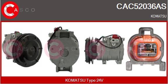 Casco CAC52036AS - Компресор, климатизация vvparts.bg