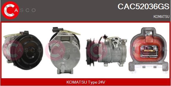 Casco CAC52036GS - Компресор, климатизация vvparts.bg