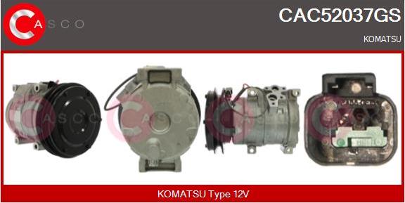 Casco CAC52037GS - Компресор, климатизация vvparts.bg