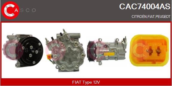 Casco CAC74004AS - Компресор, климатизация vvparts.bg