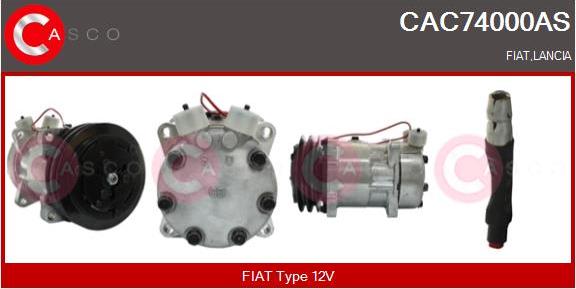 Casco CAC74000AS - Компресор, климатизация vvparts.bg