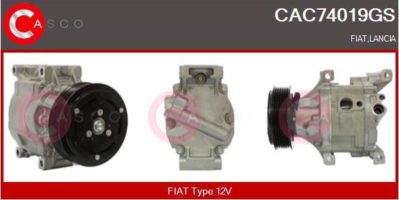 Casco CAC74019GS - Компресор, климатизация vvparts.bg