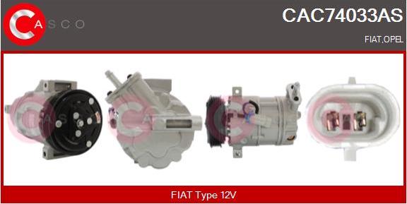 Casco CAC74033AS - Компресор, климатизация vvparts.bg