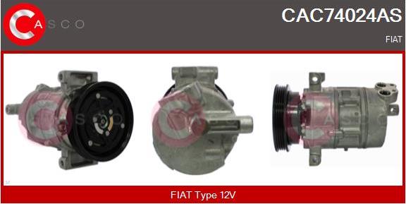 Casco CAC74024AS - Компресор, климатизация vvparts.bg