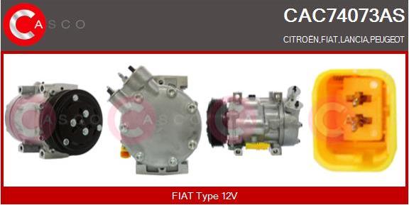 Casco CAC74073AS - Компресор, климатизация vvparts.bg