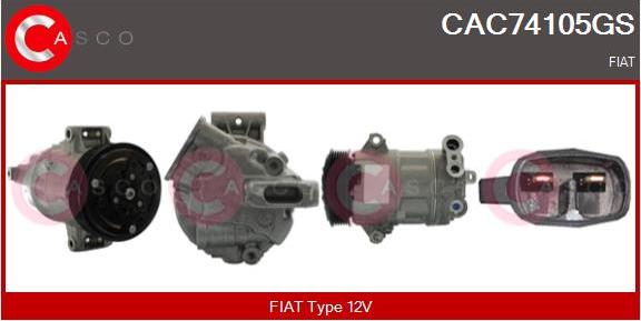 Casco CAC74105GS - Компресор, климатизация vvparts.bg