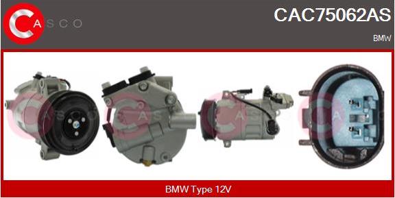 Casco CAC75062AS - Компресор, климатизация vvparts.bg