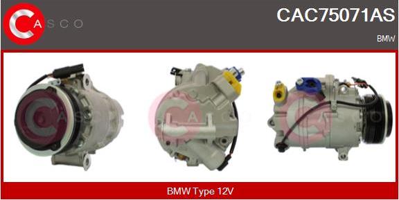 Casco CAC75071AS - Компресор, климатизация vvparts.bg