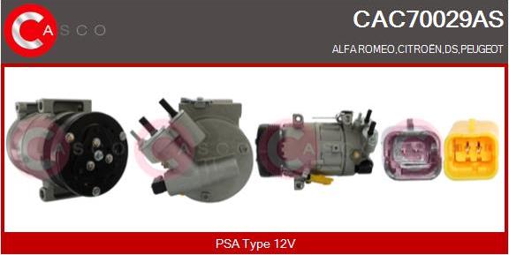 Casco CAC70029AS - Компресор, климатизация vvparts.bg