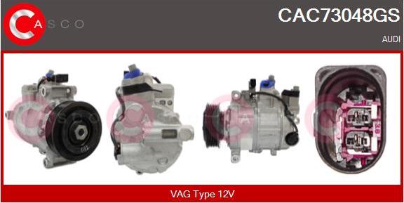 Casco CAC73048GS - Компресор, климатизация vvparts.bg