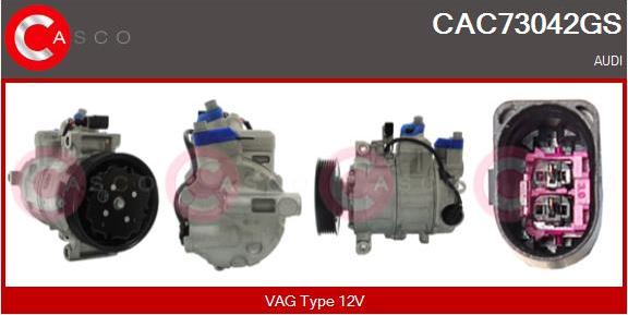 Casco CAC73042GS - Компресор, климатизация vvparts.bg