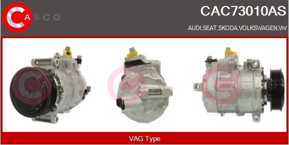 Casco CAC73010AS - Компресор, климатизация vvparts.bg