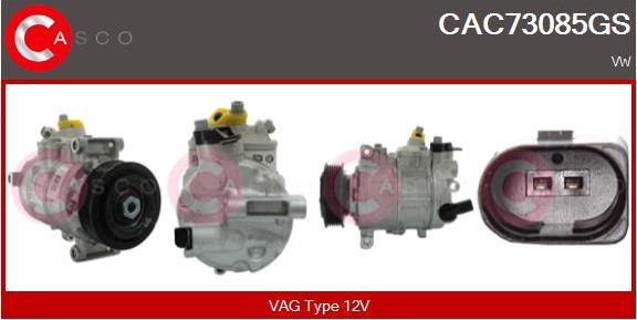Casco CAC73085GS - Компресор, климатизация vvparts.bg