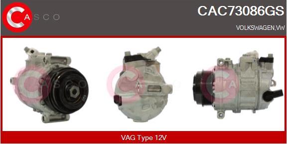 Casco CAC73086GS - Компресор, климатизация vvparts.bg