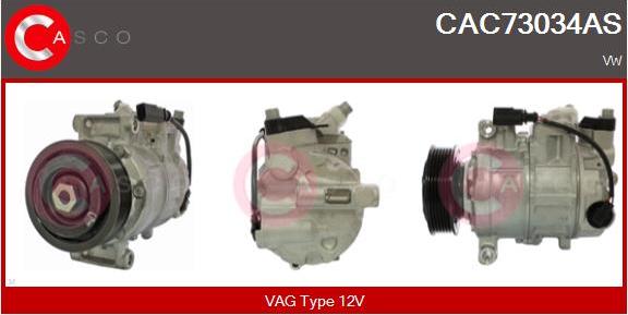 Casco CAC73034AS - Компресор, климатизация vvparts.bg