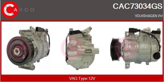 Casco CAC73034GS - Компресор, климатизация vvparts.bg