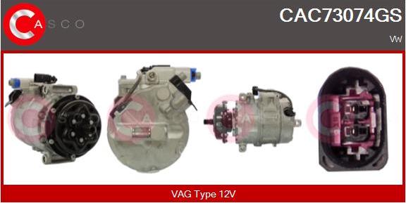 Casco CAC73074GS - Компресор, климатизация vvparts.bg