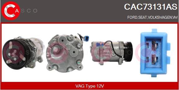 Casco CAC73131AS - Компресор, климатизация vvparts.bg