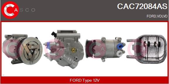 Casco CAC72084AS - Компресор, климатизация vvparts.bg