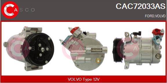 Casco CAC72033AS - Компресор, климатизация vvparts.bg