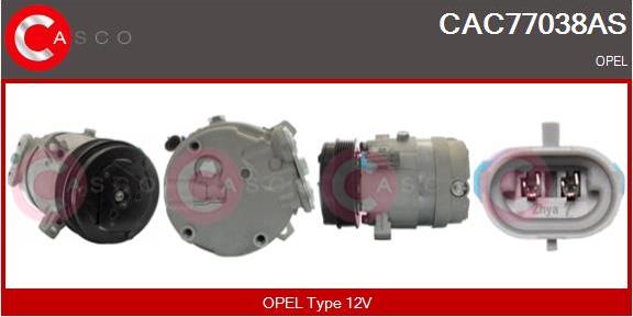 Casco CAC77038AS - Компресор, климатизация vvparts.bg