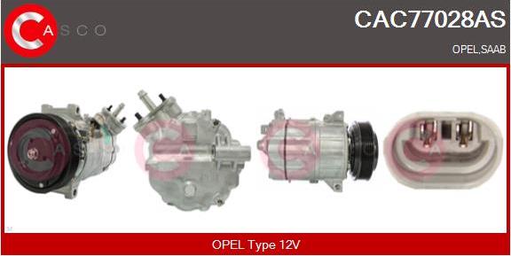 Casco CAC77028AS - Компресор, климатизация vvparts.bg