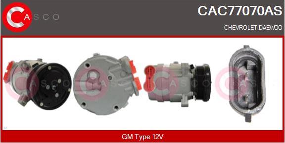 Casco CAC77070AS - Компресор, климатизация vvparts.bg