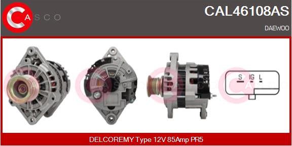 Casco CAL46108AS - Генератор vvparts.bg