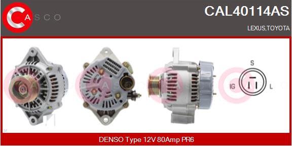 Casco CAL40114AS - Генератор vvparts.bg