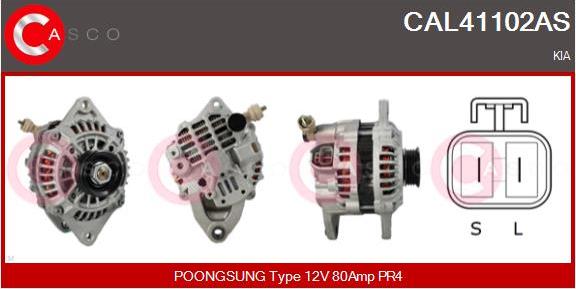 Casco CAL41102AS - Генератор vvparts.bg