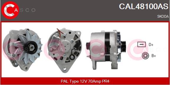 Casco CAL48100AS - Генератор vvparts.bg