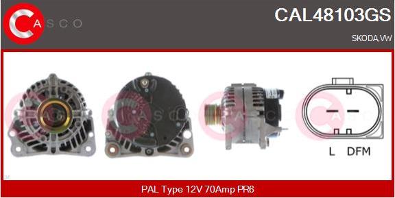 Casco CAL48103GS - Генератор vvparts.bg