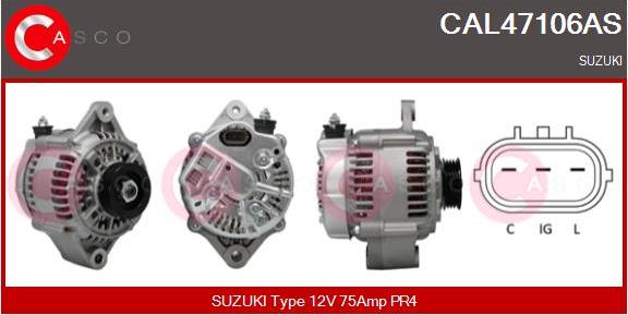 Casco CAL47106AS - Генератор vvparts.bg