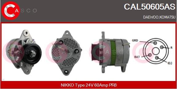 Casco CAL50605AS - Генератор vvparts.bg