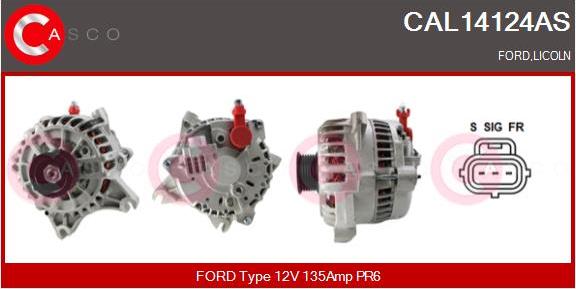 Casco CAL14124AS - Генератор vvparts.bg