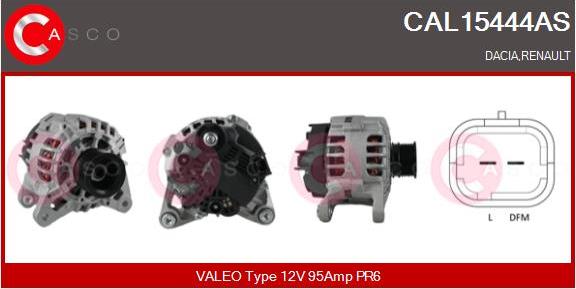 Casco CAL15444AS - Генератор vvparts.bg