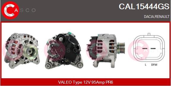 Casco CAL15444GS - Генератор vvparts.bg