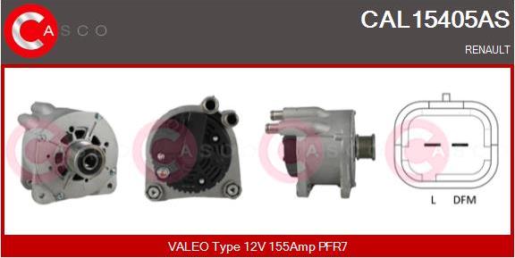 Casco CAL15405AS - Генератор vvparts.bg