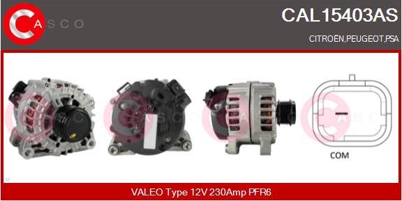 Casco CAL15403AS - Генератор vvparts.bg