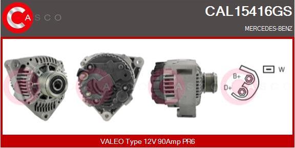 Casco CAL15416GS - Генератор vvparts.bg