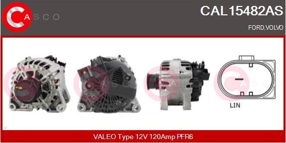 Casco CAL15482AS - Генератор vvparts.bg