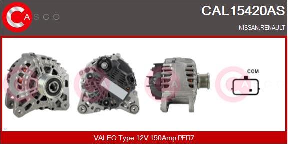Casco CAL15420AS - Генератор vvparts.bg