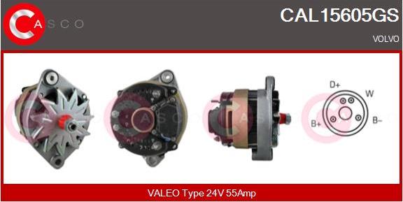 Casco CAL15605GS - Генератор vvparts.bg