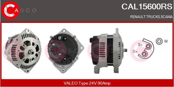 Casco CAL15600RS - Генератор vvparts.bg