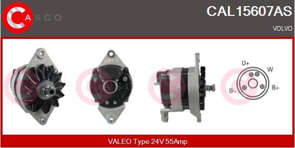 Casco CAL15607AS - Генератор vvparts.bg
