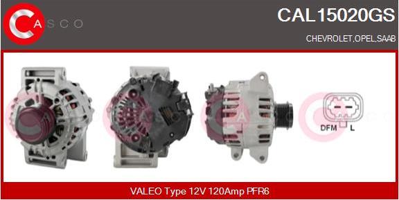 Casco CAL15020GS - Генератор vvparts.bg