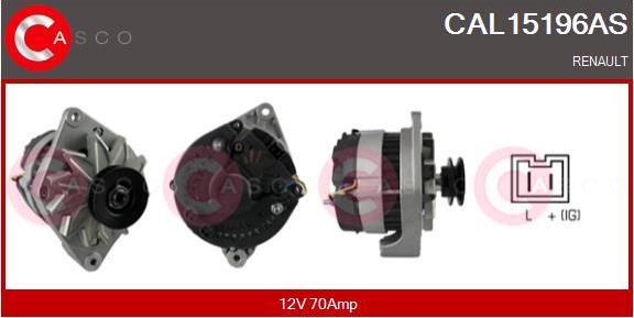 Casco CAL15196AS - Генератор vvparts.bg