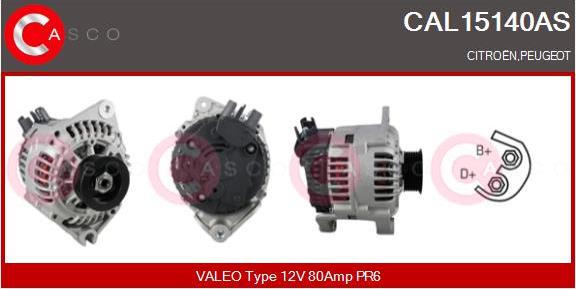 Casco CAL15140AS - Генератор vvparts.bg