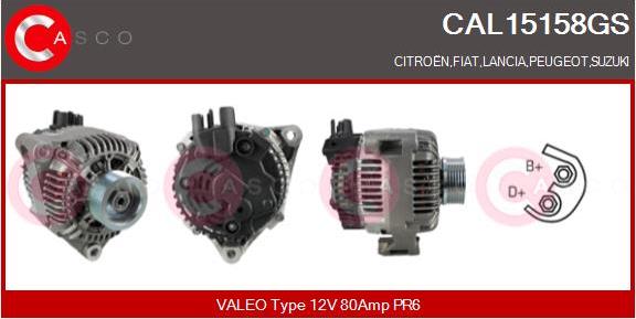 Casco CAL15158GS - Генератор vvparts.bg