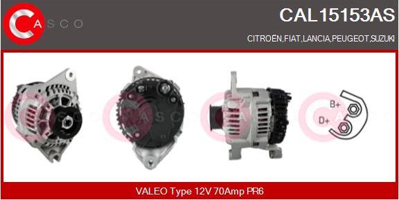 Casco CAL15153AS - Генератор vvparts.bg